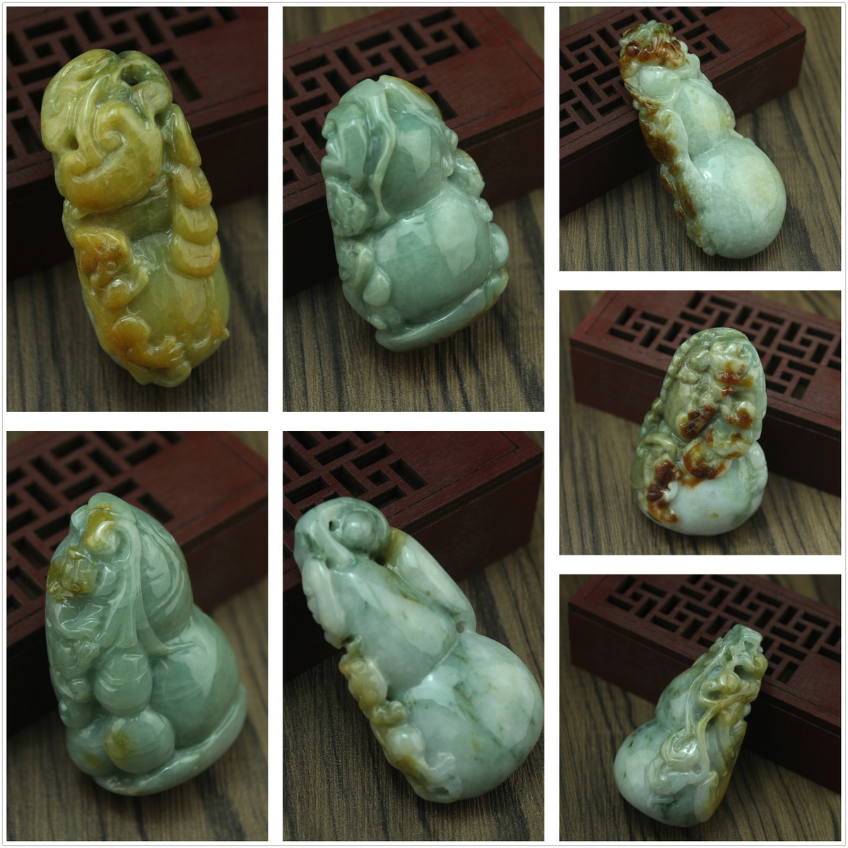 天然糯种葫芦福禄寿玉器件包邮