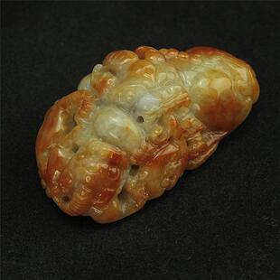 特价 天然缅甸翡翠a货玉器 糯种如意招财貔貅欢欢喜喜把件小摆件