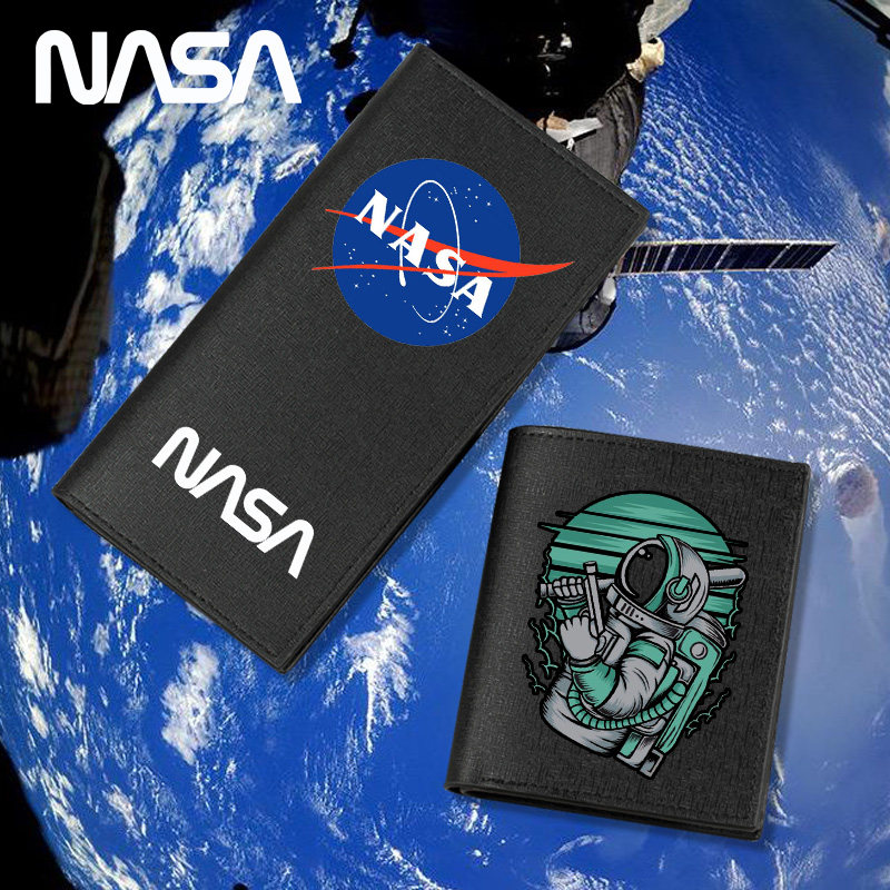 NASA美国航天局联名钱包短款长款欧美潮牌ins个性钱夹学生男女