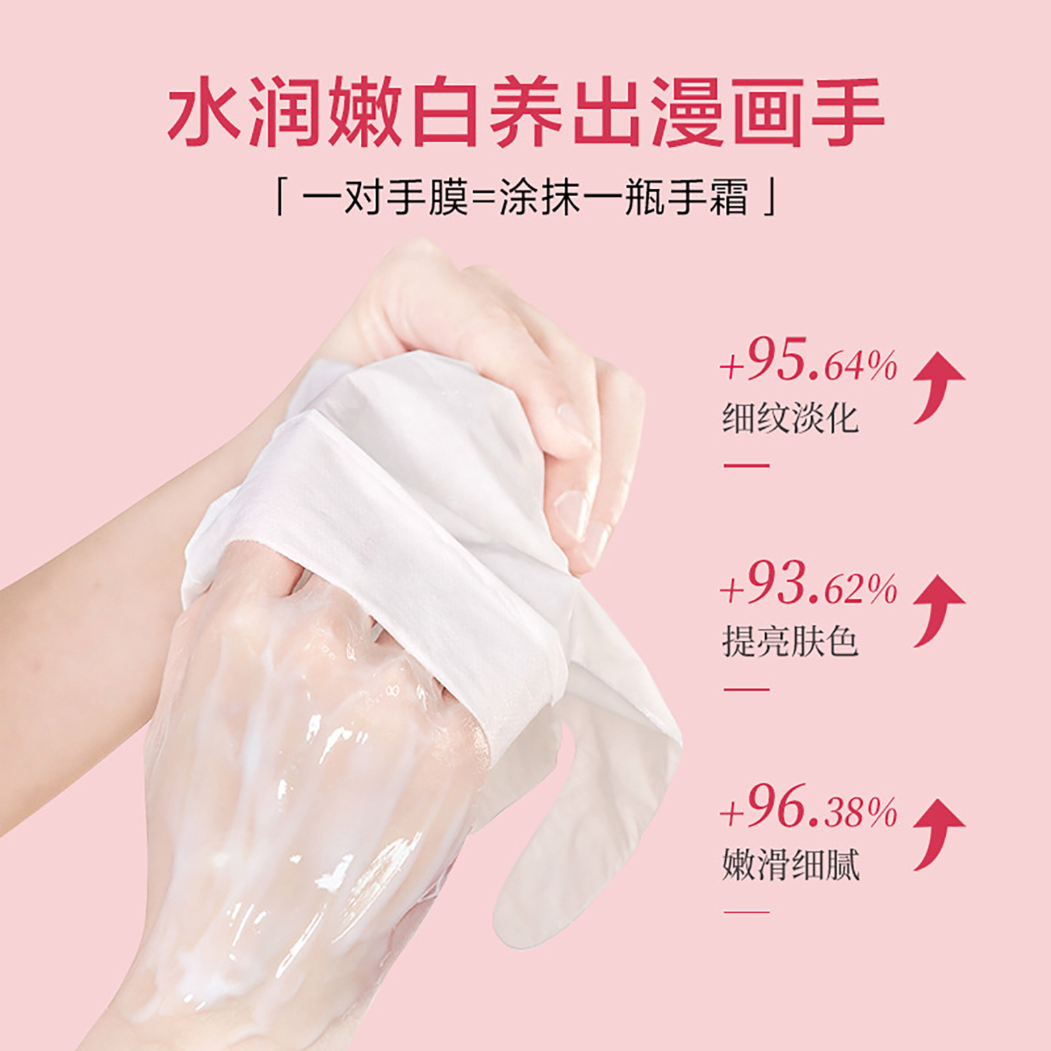 烟酰胺护理猫爪手膜嫩白补水滋润淡化细纹嫩肤美白手膜美容院同款