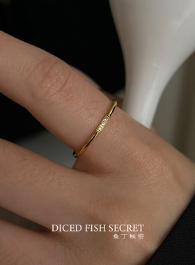 女钛钢轻奢细款戒指钛钢