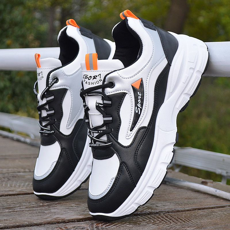 春秋季新款男鞋百搭厚底老爹鞋男韩版潮流男士运动鞋学生休闲鞋子