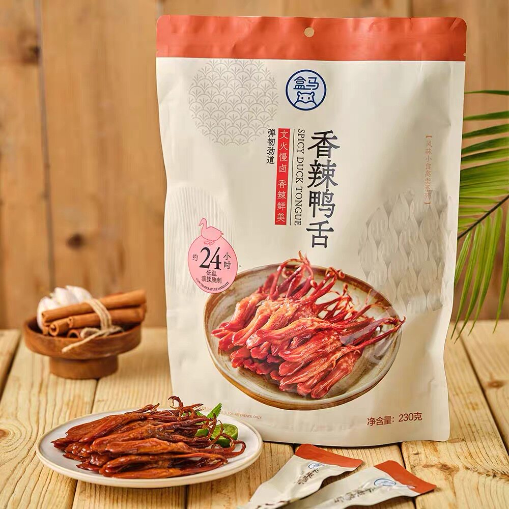 盒马MAX香辣鸭舌230g下酒菜