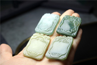 WW25翡翠老玉老翠玉牌无事牌创汇期4个爱丽丝珠宝店回馈任选