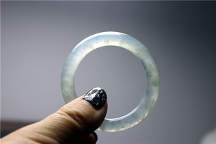 翡翠环袈裟环冰种高冰水头好有纹不是手镯包A不是镯子老翠老玉A8