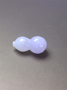 OO21翡翠吊坠葫芦紫色春带彩糯冰种吊坠挂坠男女佩戴礼物证书