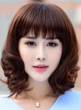 假发女长发中长卷发蓬松真发头套