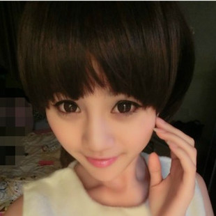 特价包邮假发女短发帅气蘑菇头短发女生bobo头修脸非主流时尚长卷