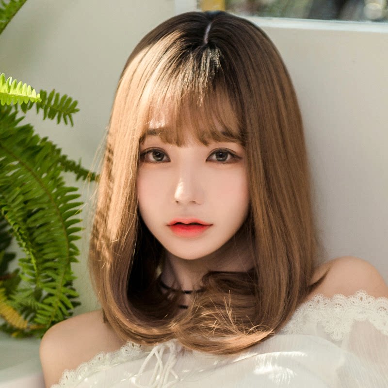 2018新款假发女短发卷发空气刘海内扣梨花头网红锁骨隐形无痕发套