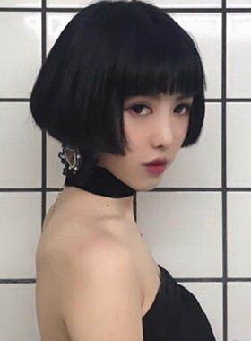 韩国短直发原宿风修脸bobo头