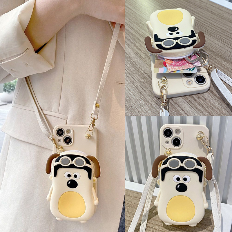 掌门狗零钱包适用一加Ace6T手机壳OnePlus Ace5Pro背带斜挎1+151312全包Ace6防摔软壳Ace3卡包1+1011保护套女