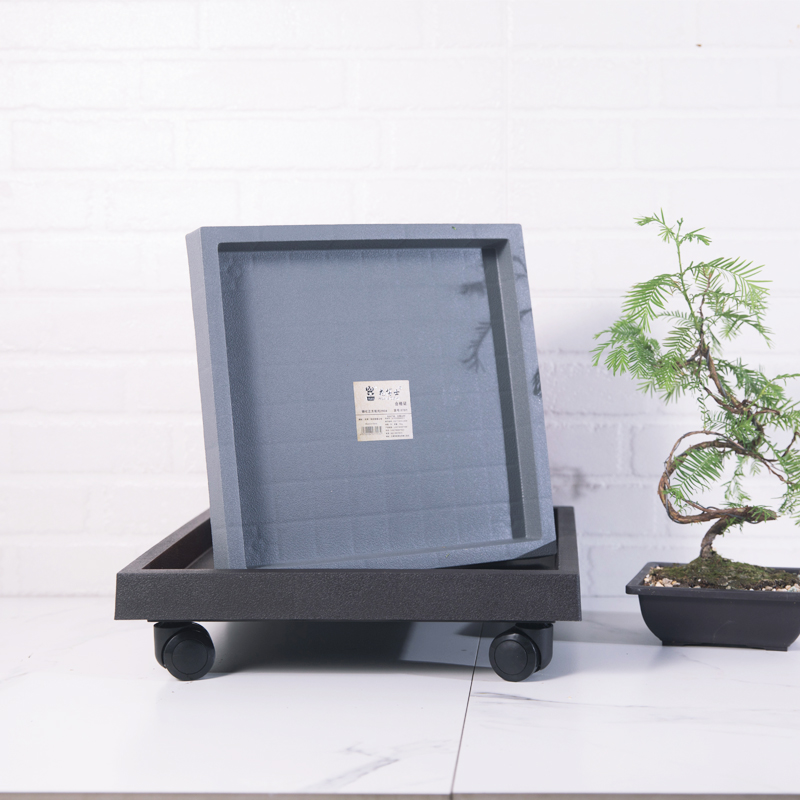 花盆托盘正方形万向轮可移动带轮