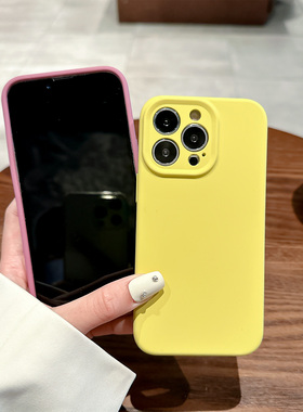 适用苹果15promax液态硅胶手机壳软糯15plus手机套iPhone15pro镜头精孔全包防摔14promax纯色简约13promx男女