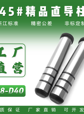 45#直导柱：(D8-D40)中碳钢塑料模具性价比直身有肩高频热处理A柱