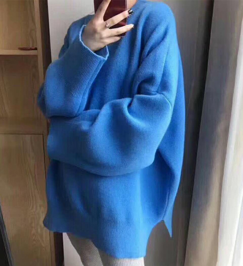 秋装新款网红很仙的慵懒风毛衣女宽松套头外穿学生打底针织衫上衣,女装/女士精品,毛衣,淘宝优惠券,粉丝福利购,淘宝优惠卷