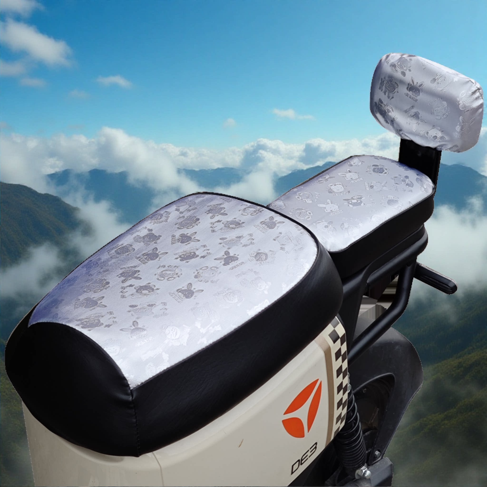 新国标电动车防晒座套通用夏季防水适用于雅迪台铃爱玛绿源坐垫套