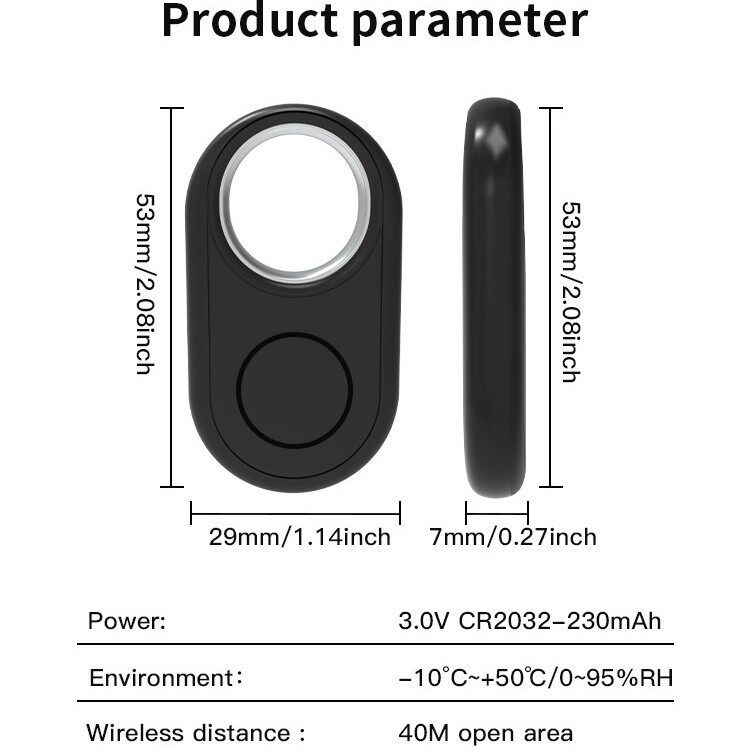 AirTag钥匙防丢器适用于苹果Find My查找追踪器儿童防丢定位器MFI