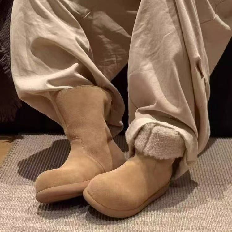 冬日小暖炉加绒两穿棉靴雪地靴女