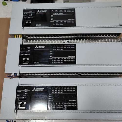 三菱5U系列，FX5U-80MT/ES  拆机货，19年和2