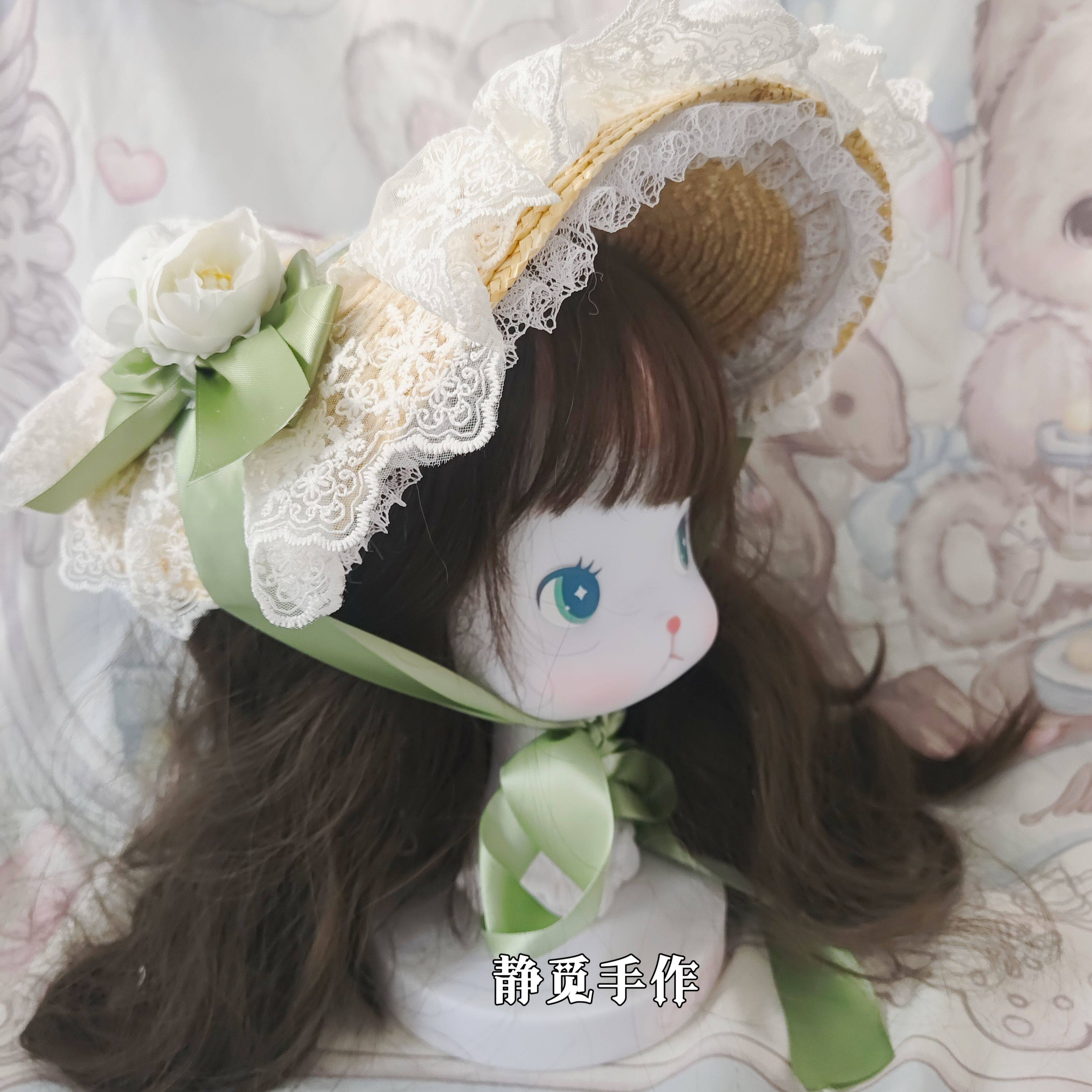 洛丽塔帽子手作波奈特多色追忆bnt原创设计田园风lolita草帽女夏