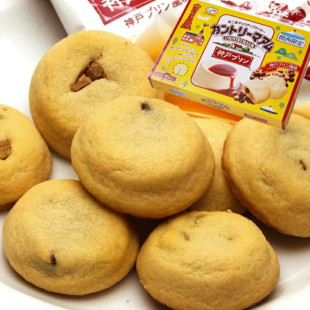 日本不二家限定款神户布丁风味夹心曲奇饼干礼盒16枚点心草莓味