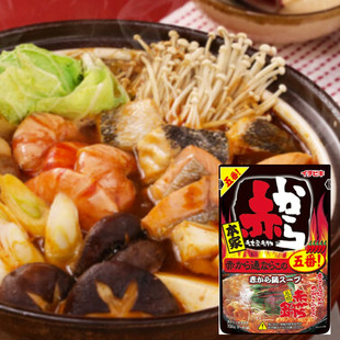 日本进口イチビキ赤から鍋本家赤辣一番5号锅720g液体火锅汤料