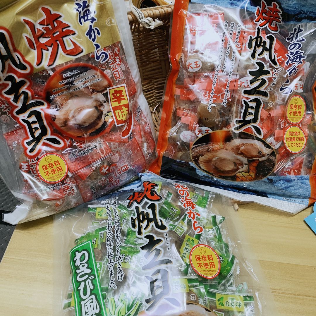 日本零食大粒烧元贝帆立