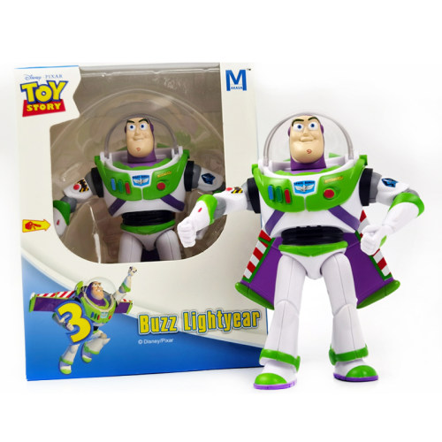 代购日本迪士尼MAKASA真品玩具总动员3可发声巴斯光年人偶5英寸版