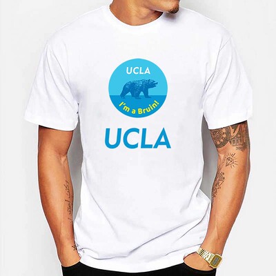 简约短袖休闲加州大学洛杉矶