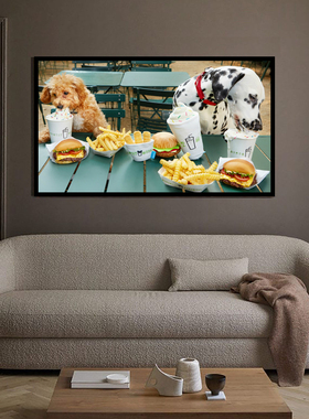2021新款治愈系挂画SHAKE SHACK装饰画卧室办公现代简约客厅背景