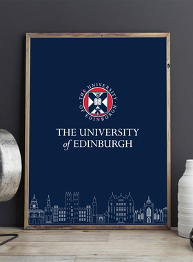 Edin挂画爱丁堡大学装饰画 卧室办公现代简约 卧室客厅背景墙定制