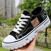 男鞋 休闲鞋 秋季 子百搭潮鞋 帆布鞋 防臭布鞋 厚底增高鞋 透气学生板鞋