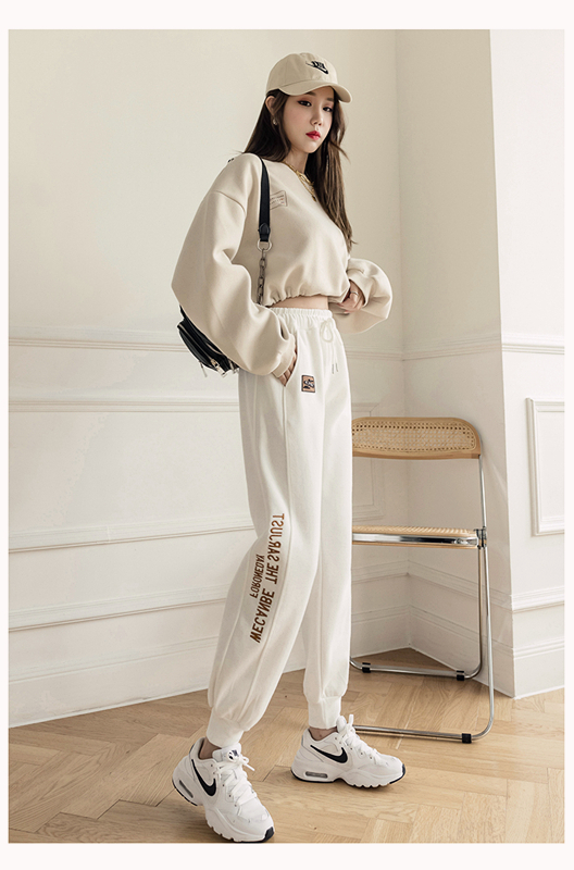 Official figure sports pants girl 2021 new spring and autumn junior high school students' casual pants