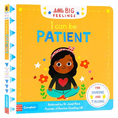 现货 英文原版 Little Big Feelings: I Can Be Patient 我可以有耐心 儿童启蒙绘本亲子互动培养宝宝专注力耐心推拉机关纸板书