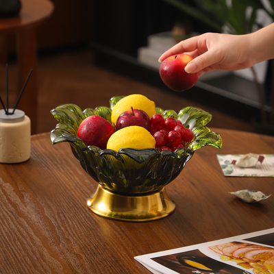 复古风装饰水果盘异形糖果盘