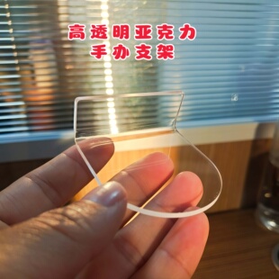 透明亚克力手办收纳架墙上冰箱贴盲盒展示架磁吸免打孔潮玩置物架