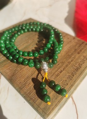 玛瑙玉髓铁龙生多圈通用手串项链