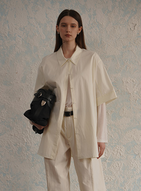 2LINKS｜中袖轻薄 极简 结构线设计 宽松 夏季 衬衫