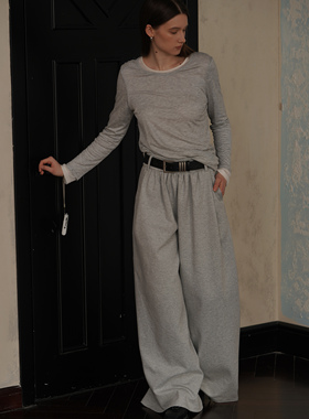 2LINKS｜超宽腰头 棉感挺括  百搭松弛氛围感 时髦阔腿卫裤长裤