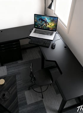 实木白色转角带柜工作台diy手工桌模型金工桌剪纸工作台可定制