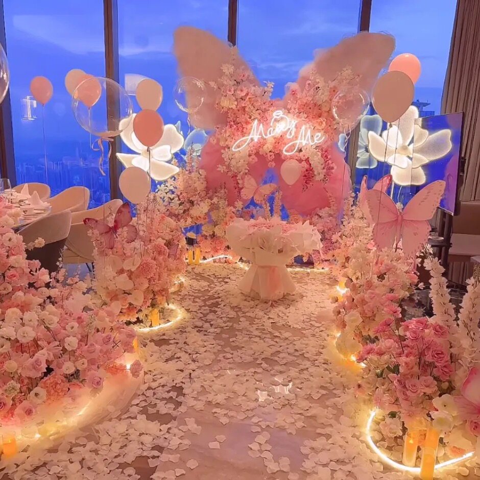 求婚布置上门策划杭州海宁桐乡湖装扮布置套餐