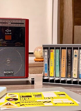 [造咖工场]新品赛博弹出式mini10磁带盒金属cassette tape holder