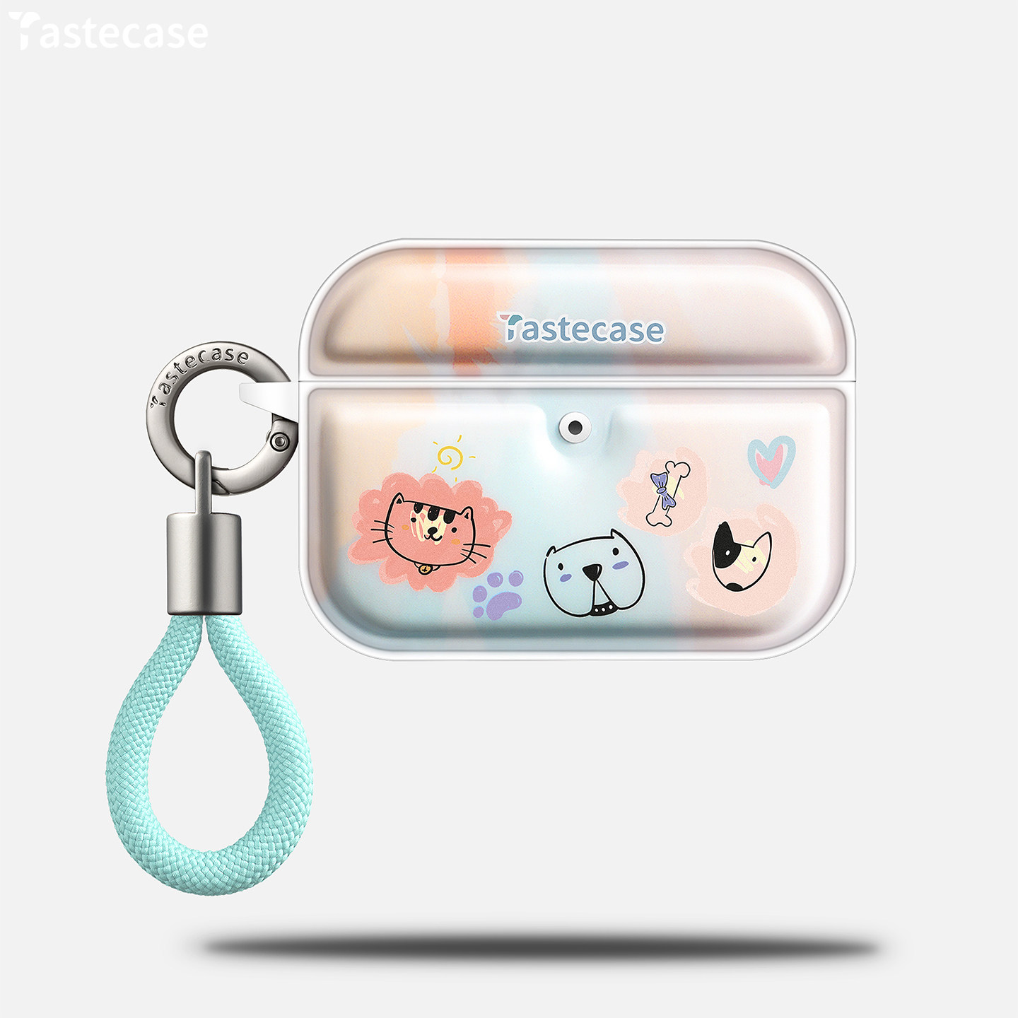 Tastecase可爱小狗小猫磁吸耳机套适用苹果AirPodsPro三代/4/3/2代耳机壳挂绳原创新款创意高级感防摔保护壳
