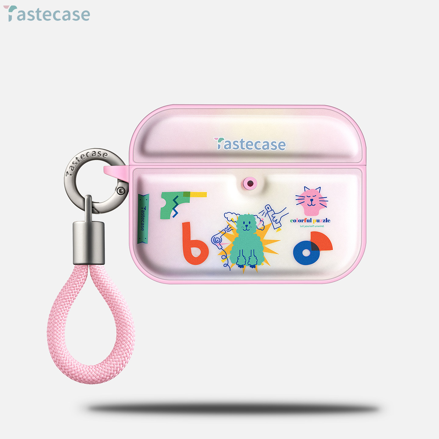 Tastecase小狗拼图世界磁吸耳机套适用苹果AirPodsPro三代/4/3/2代耳机壳挂绳原创高级感可爱小狗防摔保护壳