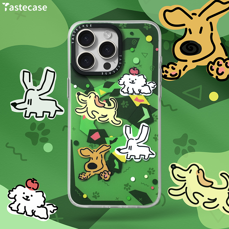 原创新款可爱小狗磁吸手机壳