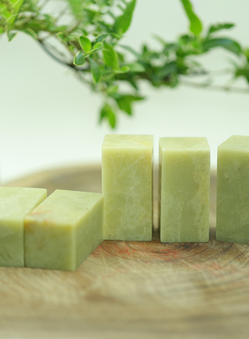 青田石封门冻石章料金石篆刻印章石料规格章练习章闲章收藏包邮