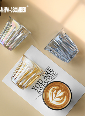 MHW-3BOMBER轰炸机玻璃杯 澳白杯拿铁杯WRIGHT莱特杯 Dirty咖啡杯