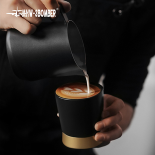 高档精致陶瓷杯 拉花咖啡杯子 3BOMBER轰炸机CERA系列咖啡杯 MHW