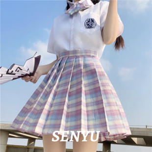 女日系学院风百褶裙半身裙 短裙套装 2026年春款 jk制服格裙原创正版