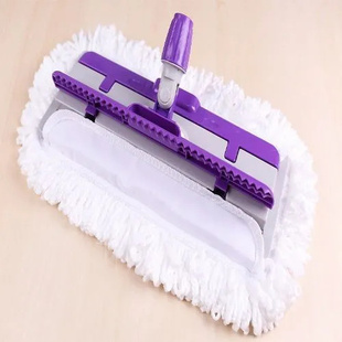 平板拖把免手洗平拖尘推家用木地板万向旋转钢夹毛巾布酒店专业拖